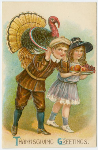 Illustration for article titled One Hundred Years Ago, Thanksgiving Was About Murderous Children Stalking Turkeys
